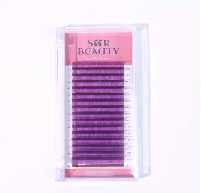 0.07MM Purple Volume Eyelash Extensions Redberry