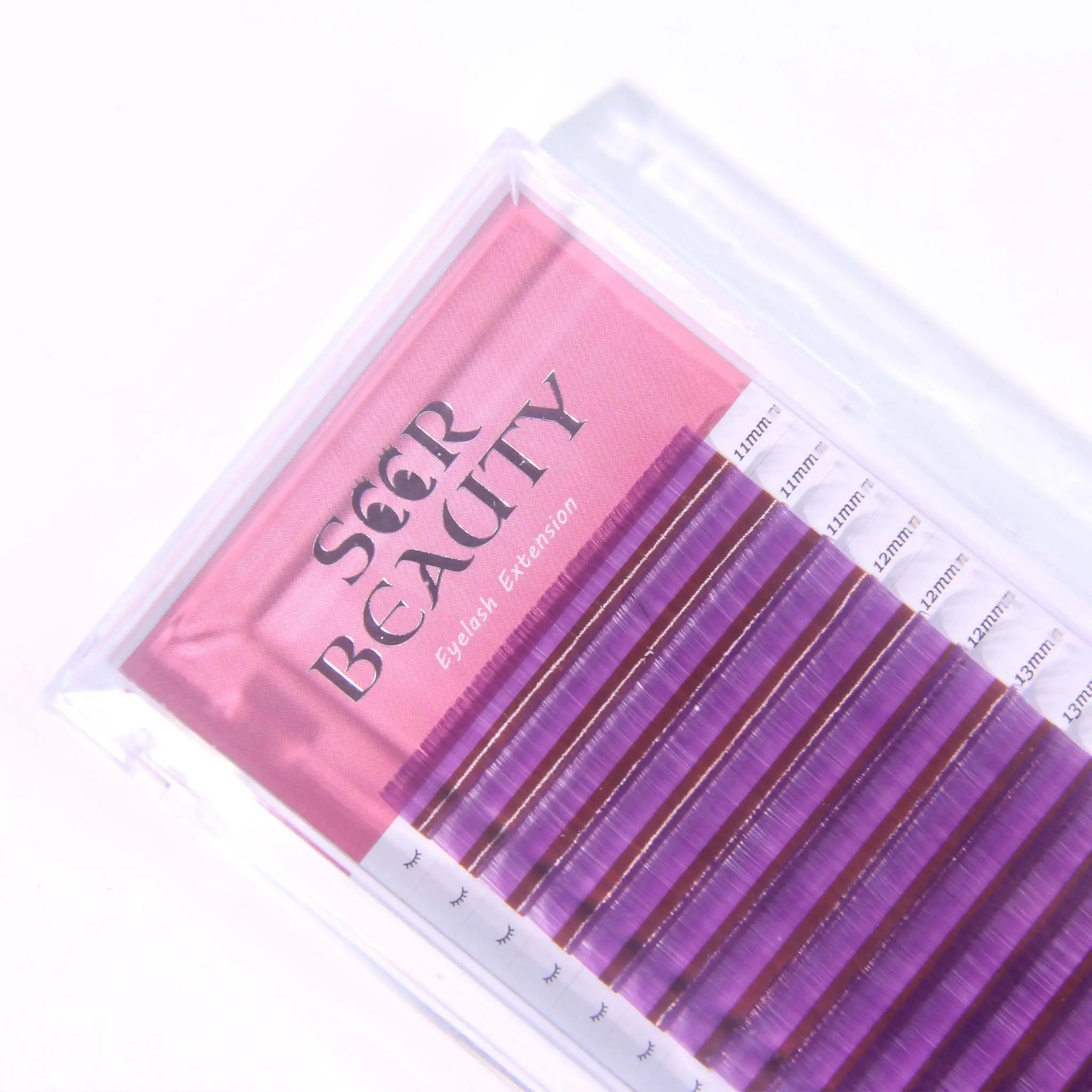 0.07MM Purple Volume Eyelash Extensions Redberry