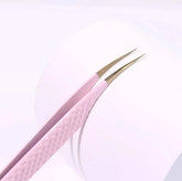 BP-01 Baby Pink FIBER TIP Classic Isolation Tweezers seerbeauty