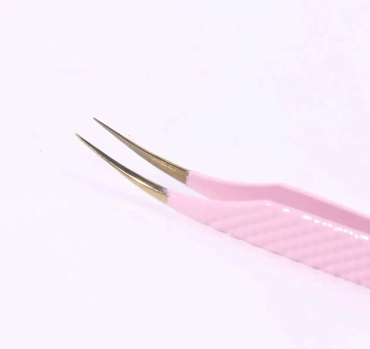 BP-01 Baby Pink FIBER TIP Classic Isolation Tweezers seerbeauty