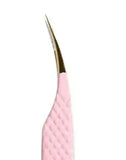 BP-01 Baby Pink FIBER TIP Classic Isolation Tweezers seerbeauty