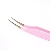 BP-01 Baby Pink FIBER TIP Classic Isolation Tweezers seerbeauty