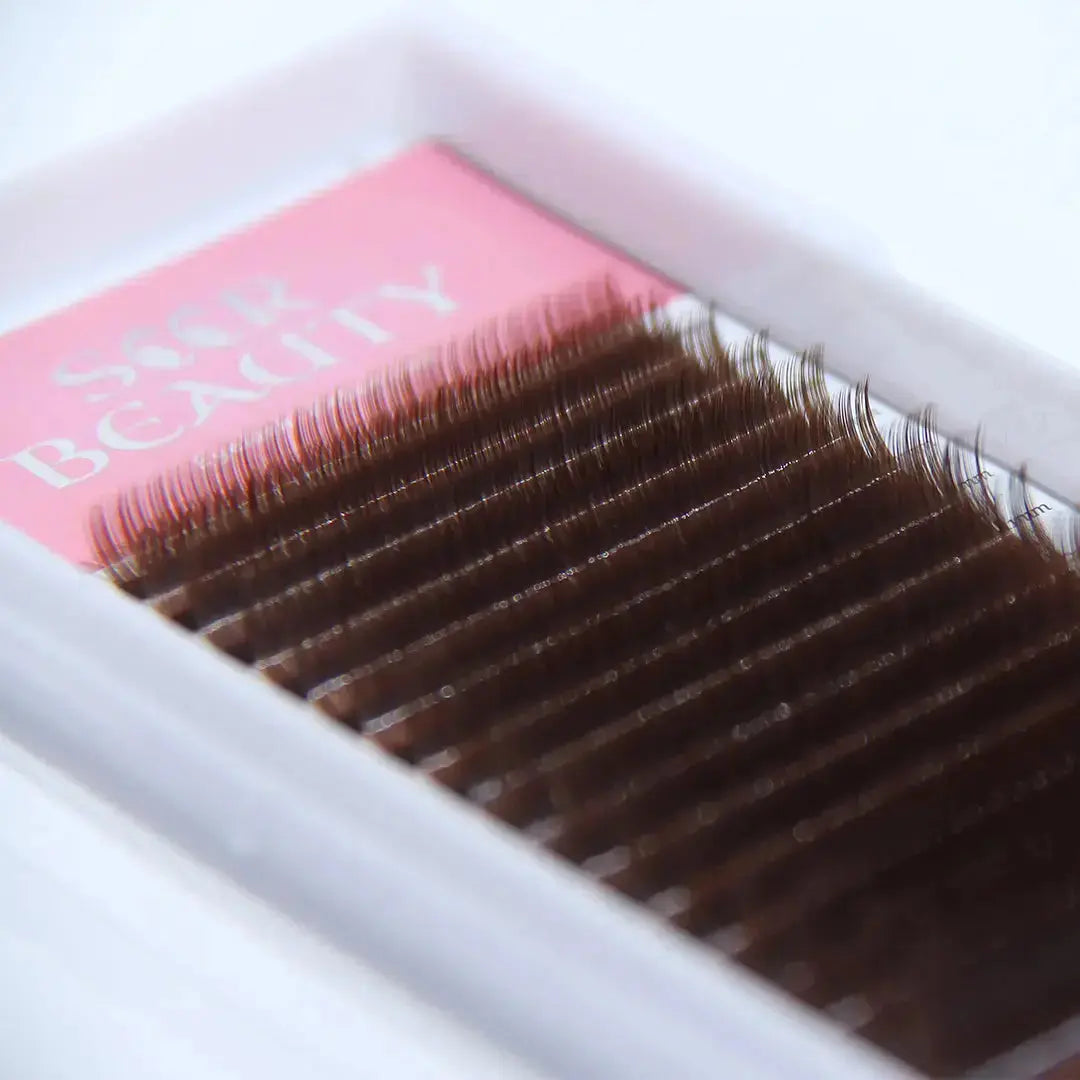 Deep Brown Eyelash Extensions seerbeauty