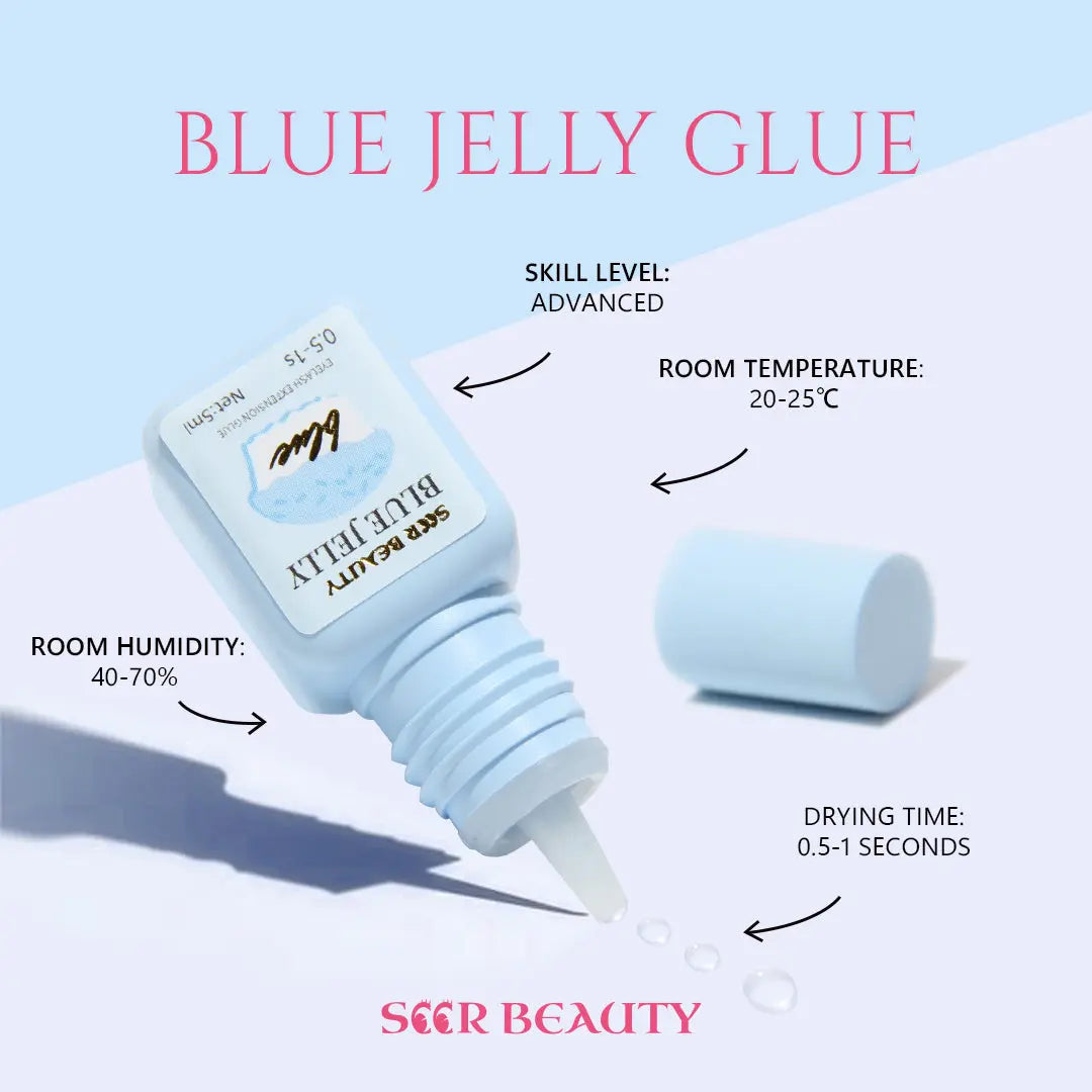 Blue Jelly Glue(0.5s-1s) seerbeauty