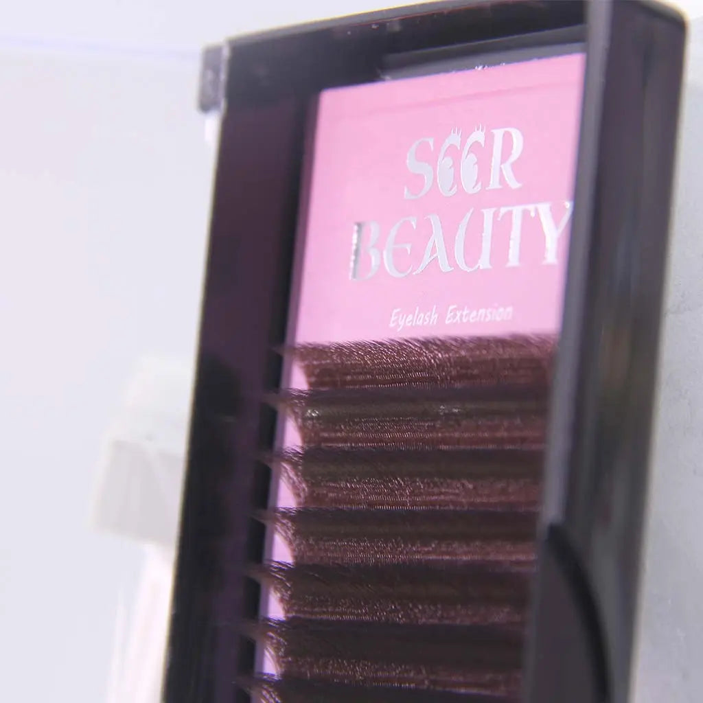 Brown 3D W-SHAPE LASHES ( Clover Lash ) Redberry