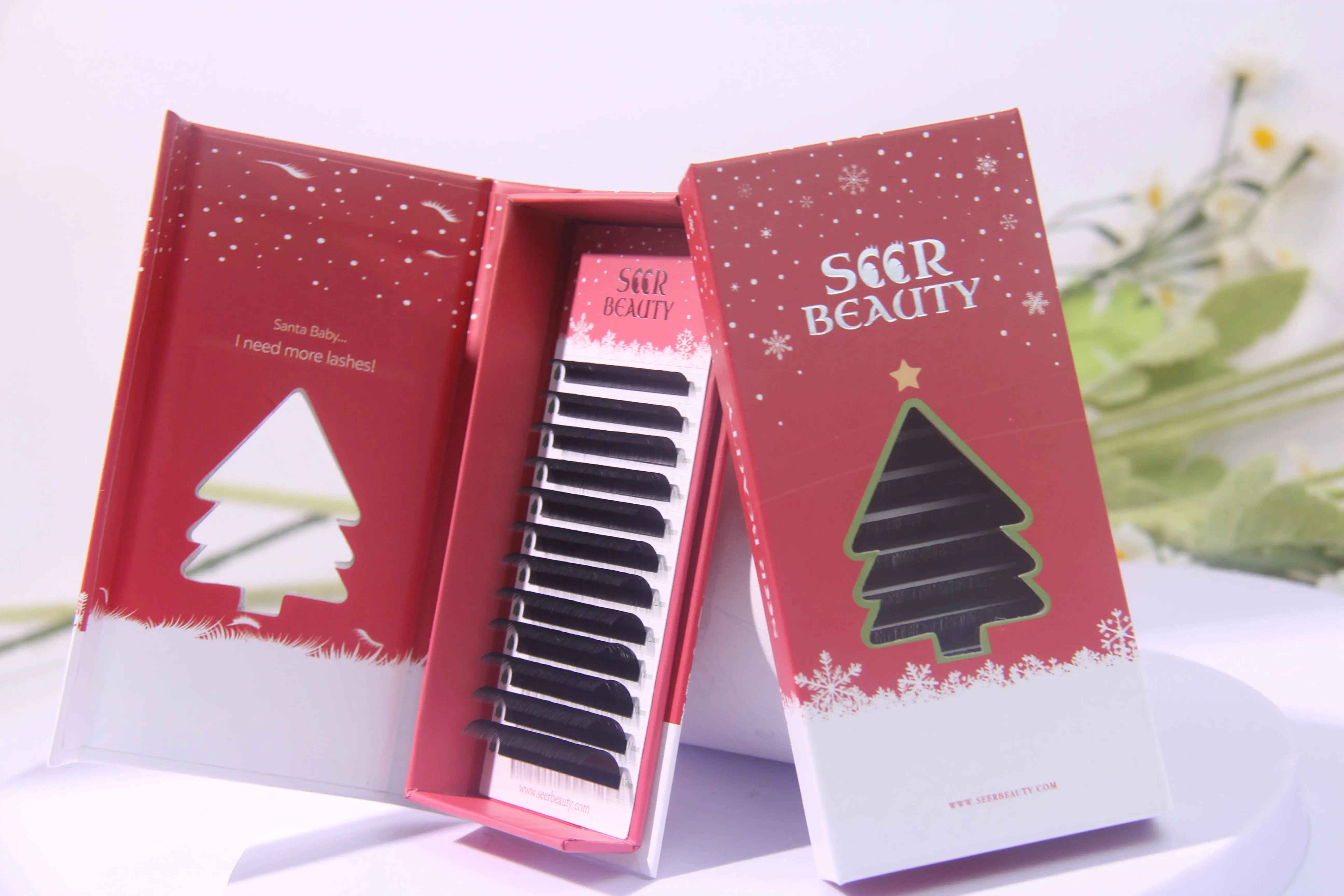 🎄 Christmas Lashes – Limited Edition (Mix 8–15mm) seerbeauty