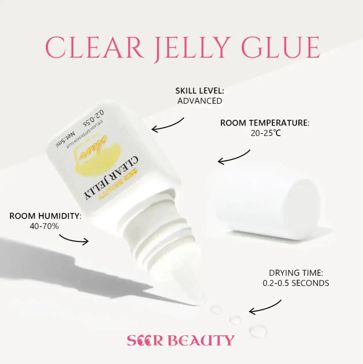 Clear Jelly Glue(0.2s-0.5s) seerbeauty
