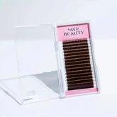 Dark Brown Eyelash Extensions seerbeauty