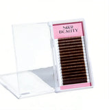 Dark Brown Eyelash Extensions seerbeauty