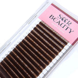 Dark Brown Eyelash Extensions seerbeauty