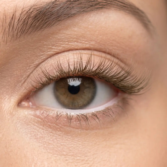 Dark Brown Eyelash Extensions seerbeauty