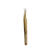 GSL-02 FIBER TIP GOLD TWEEZERS FOR EYELASH EXTENSION seerbeauty