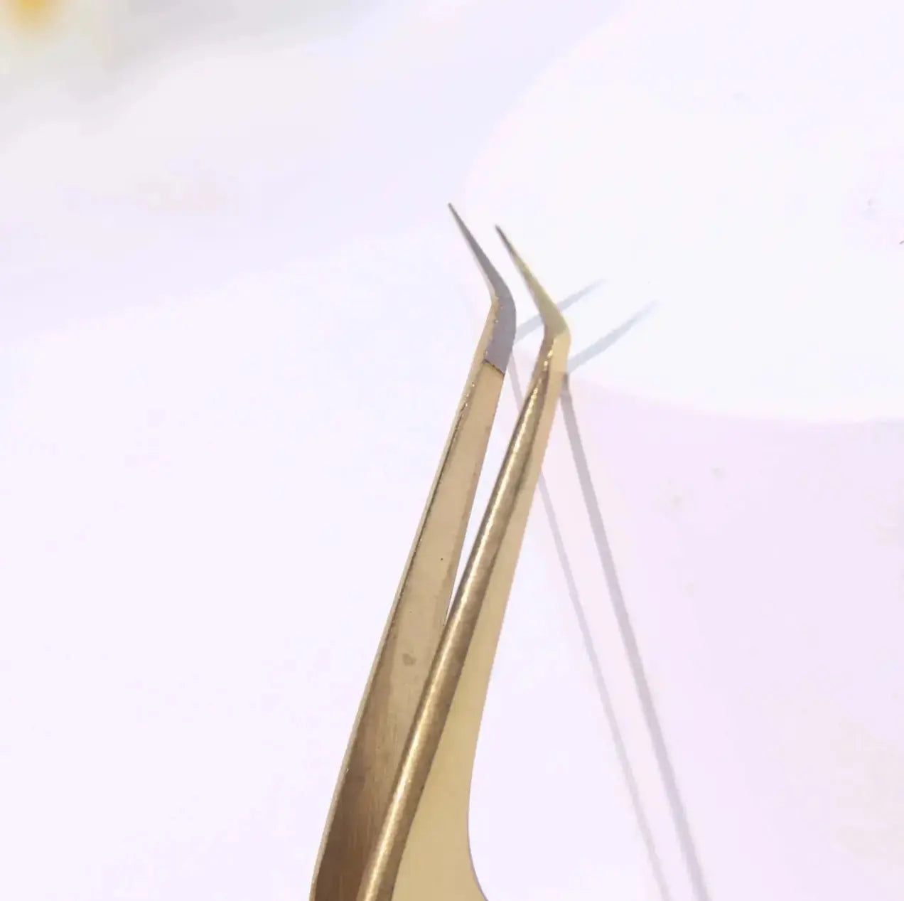 GSL-02 FIBER TIP GOLD TWEEZERS FOR EYELASH EXTENSION seerbeauty