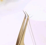 GSL-02 FIBER TIP GOLD TWEEZERS FOR EYELASH EXTENSION seerbeauty