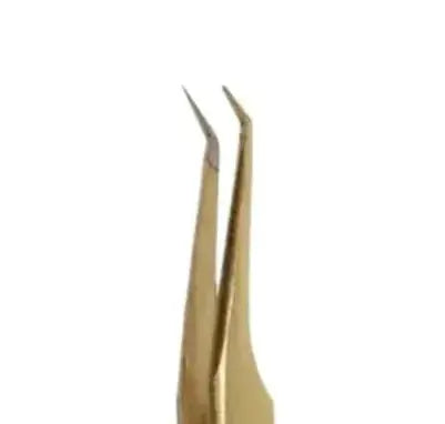 GSL-02 FIBER TIP GOLD TWEEZERS FOR EYELASH EXTENSION seerbeauty