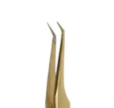GSL-02 FIBER TIP GOLD TWEEZERS FOR EYELASH EXTENSION seerbeauty