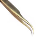 GSL-04 FIBER TIP GOLD TWEEZERS FOR EYELASH EXTENSION seerbeauty