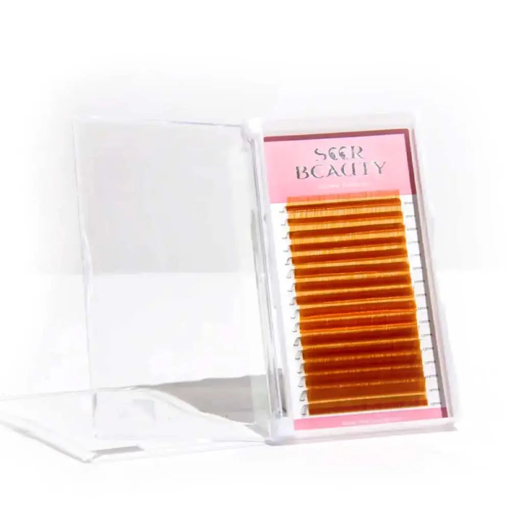 Light Brown Volume Eyelash Extensions Redberry