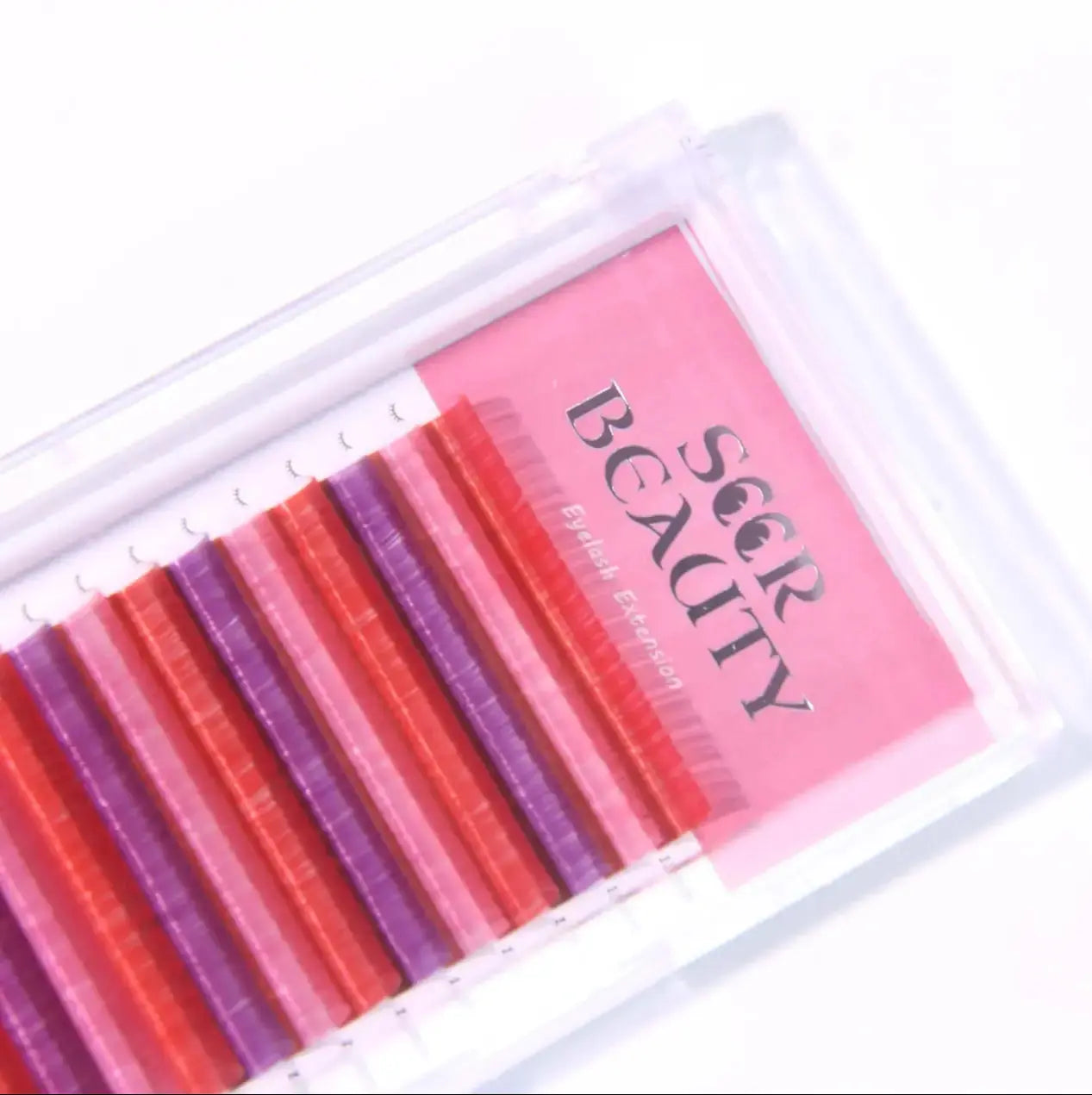 Mixed-colored Volume Eyelash Extensions Redberry