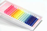 Mixed-colored Volume Eyelash Extensions (fluorescence) Redberry