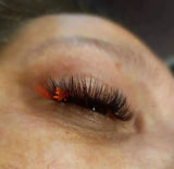 Mixed-colored Volume Eyelash Extensions (fluorescence) Redberry