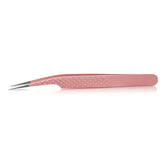 PINK-04 FIBER TIP Classic Straight Tweezers seerbeauty