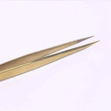 GSL-03 FIBER TIP GOLD TWEEZERS FOR EYELASH EXTENSION seerbeauty