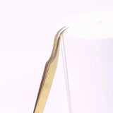 GSL-04 FIBER TIP GOLD TWEEZERS FOR EYELASH EXTENSION seerbeauty