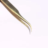 GSL-04 FIBER TIP GOLD TWEEZERS FOR EYELASH EXTENSION seerbeauty