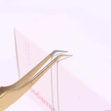 GSL-02 FIBER TIP GOLD TWEEZERS FOR EYELASH EXTENSION seerbeauty
