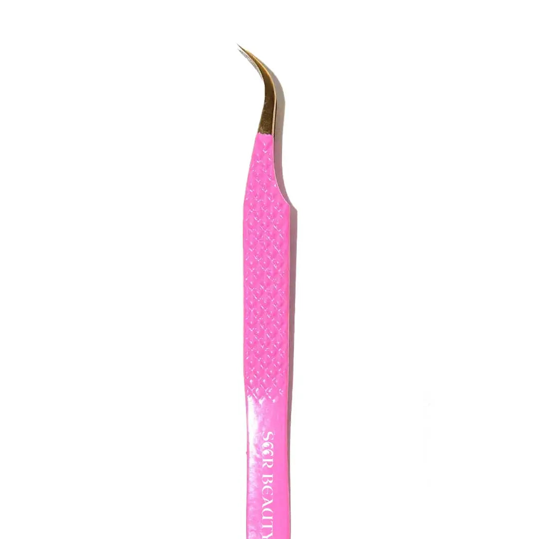 SW-01 Curved Fiber Tip Tweezers for Eyelash Extensions seerbeauty