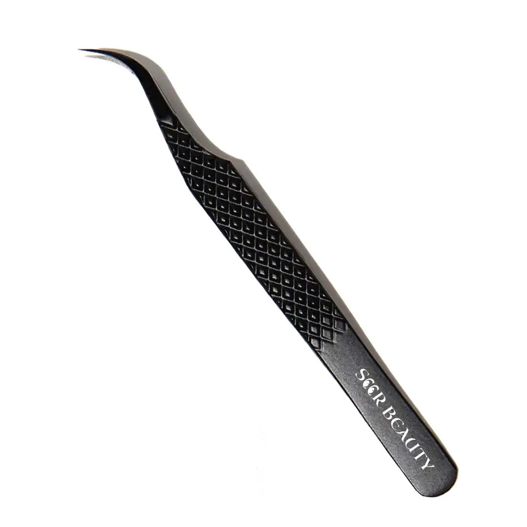 SW-01 Curved Fiber Tip Tweezers for Eyelash Extensions seerbeauty