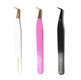SW-02 Boot Fiber Tip Tweezers for Eyelash Extensions seerbeauty