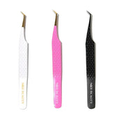 SW-04 45°-Degree Fiber Tip Tweezers for Eyelash Extensions seerbeauty