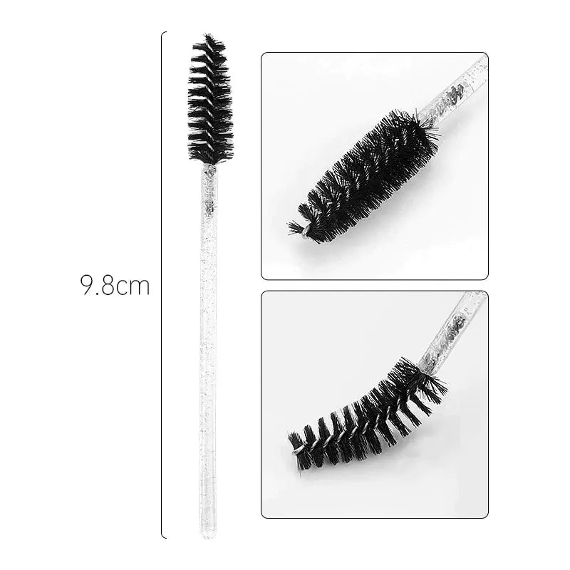 Crystal Rod Mascara Brush 50 Pieces/pack seerbeauty