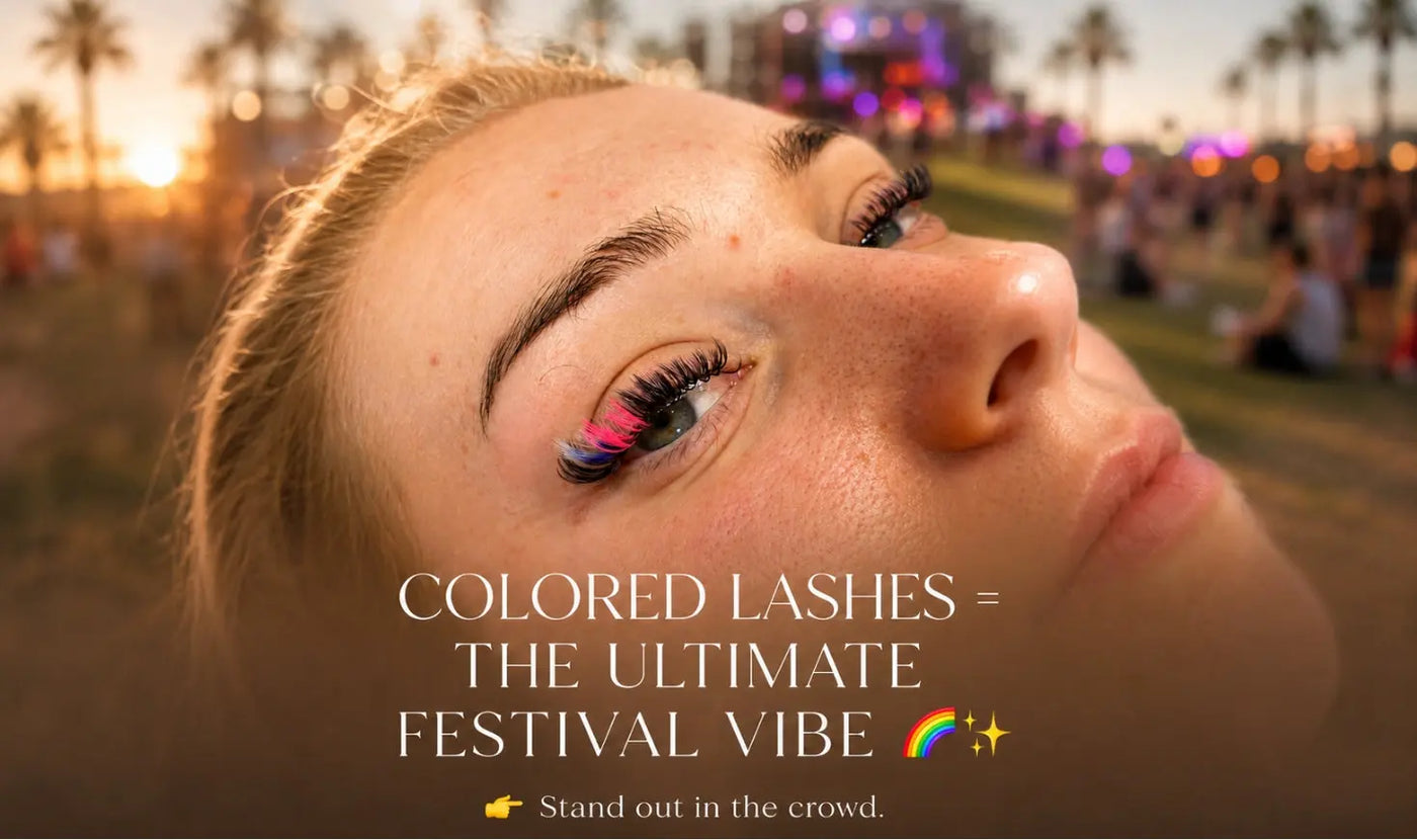 Coloured Lashes: The Ultimate Festival Lash Trend
