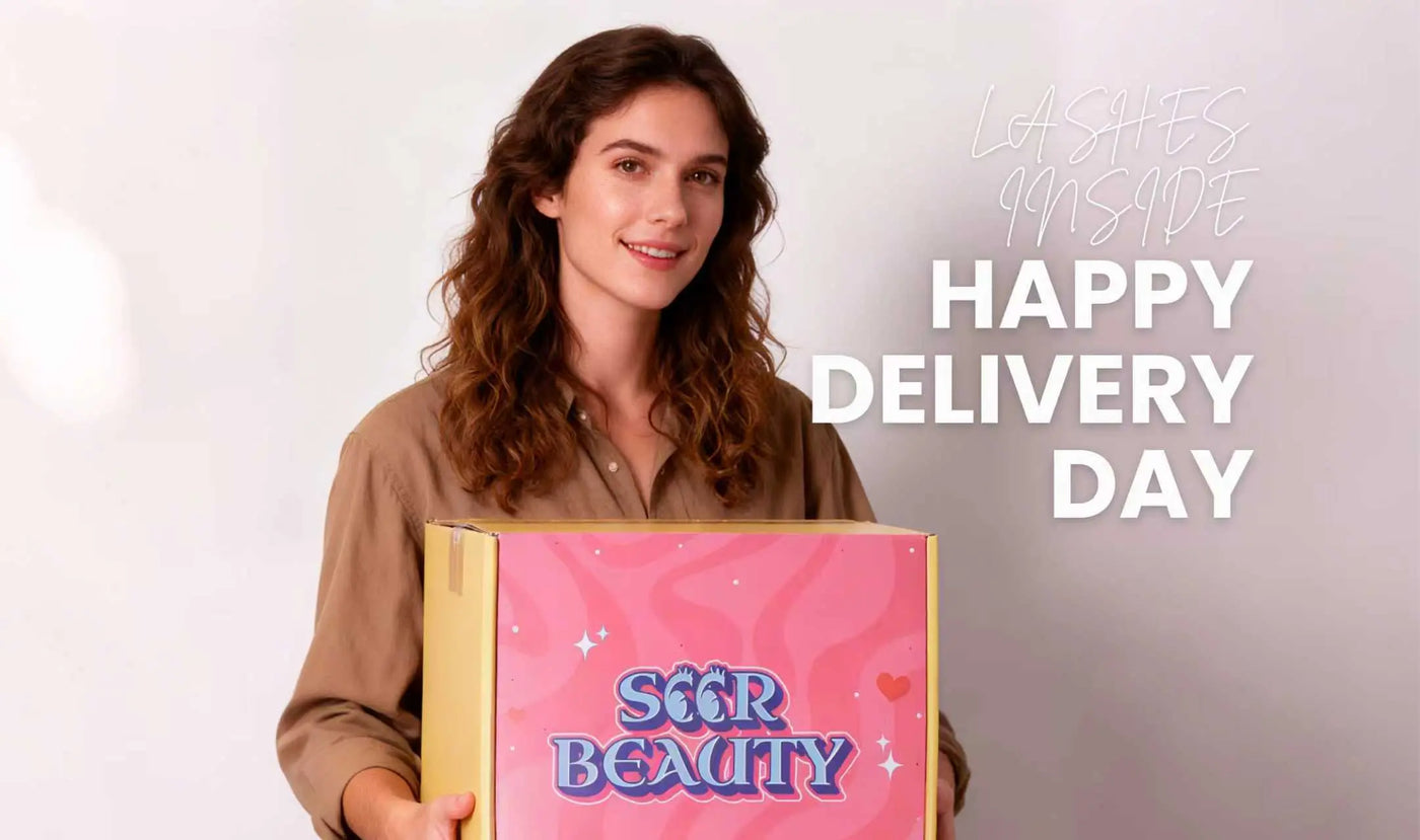📦 Happy Delivery Day – SeerBeauty Lashes Have Arrived!