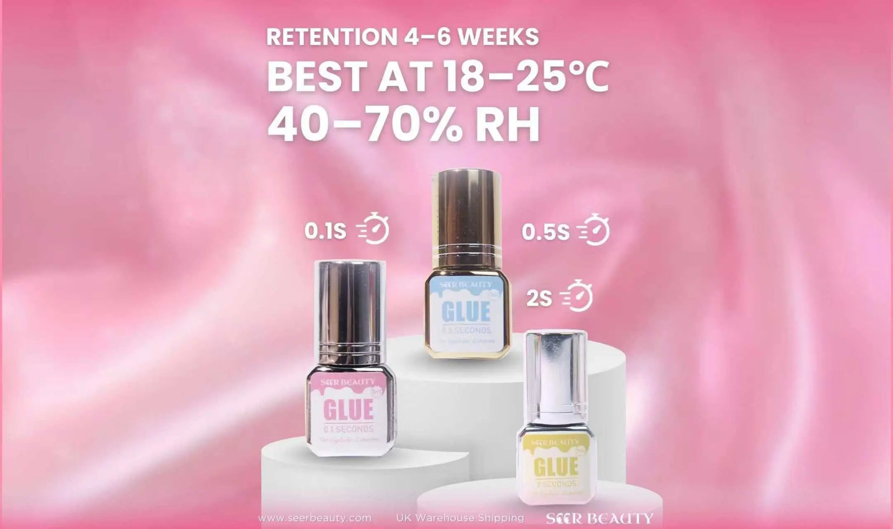 ⚡ Moon Series Lash Glue – Fast Bond, Strong Retention