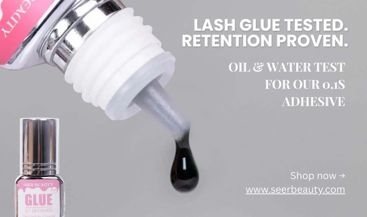 Oil &amp; Water Test: 0.1s Lash Adhesive Results