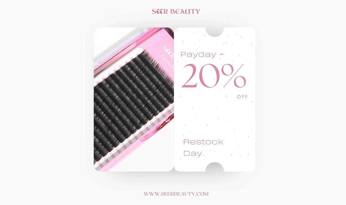 Payday Restock: 20% Off UK Lash Supplies