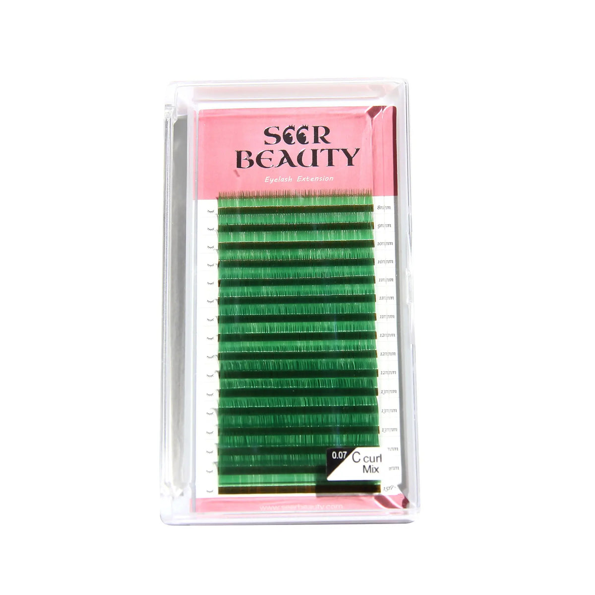 0.07MM Green Volume Eyelash Extensions Redberry