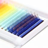 0.07MM Mixed-colored Neon Volume Eyelash Extensions Redberry