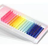 0.07MM Mixed-colored Neon Volume Eyelash Extensions Redberry