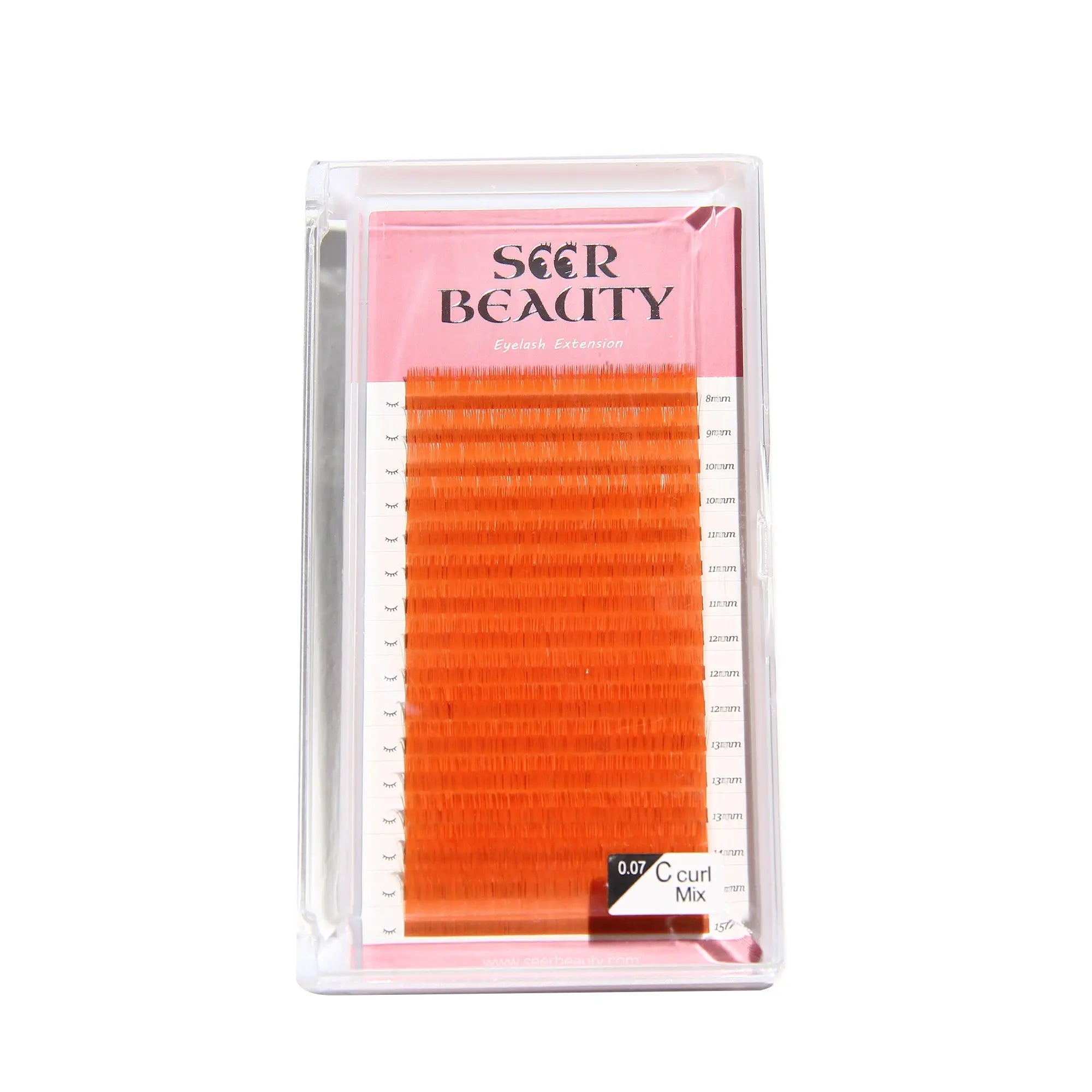 0.07MM Orange Volume Eyelash Extensions Redberry