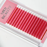 0.07MM Pink Volume Eyelash Extensions Redberry