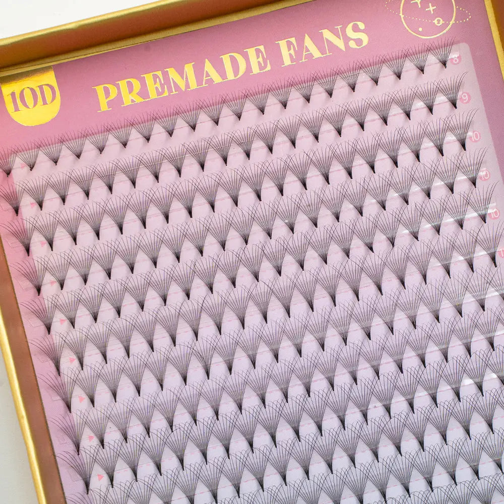 10D Premade Volume Fans Lashes 16 Rows 320 Fans (Pointy Base)