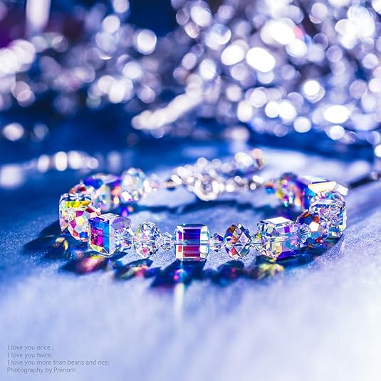Sterling Silver Bracelets for Women Crystals Bracelet 7"+2" Extension seerbeauty