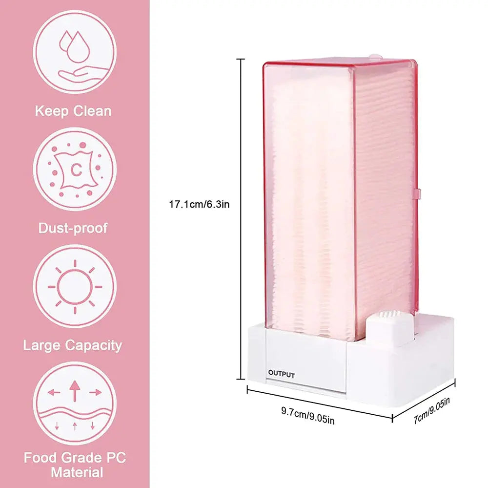 Adhesive Removing Pads Wipes Dispenser for Lash Artist Redberry