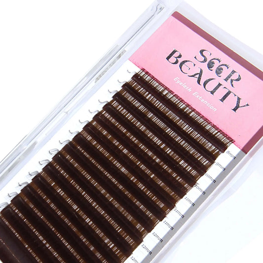 Black Brown Eyelash Extensions seerbeauty