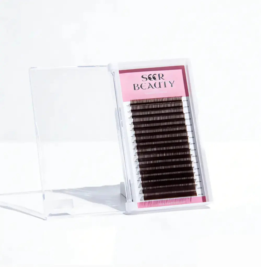 Black Brown Eyelash Extensions seerbeauty
